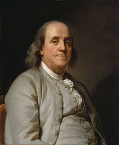 CoffeeLifious About page, Benjamin Franklin portrait